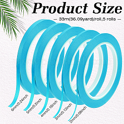 5 Rolls 5 Styles PVC Car Auto Paint Tape&nbsp;FIND-BC0019-40B