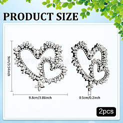 2Pcs Plastic Beads Iron on/Sew on Patches&nbsp;DIY-FG0005-68B
