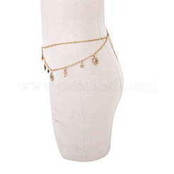 Sun Moon Star Alloy Tassel Double Layer Waist Chains&nbsp;FS-WG79E42-01