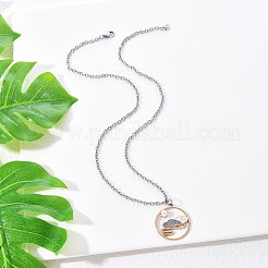 Chinese Style Alloy Pendant Necklaces&nbsp;NJEW-YW0001-01
