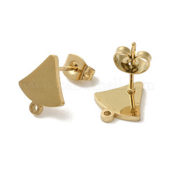 Ion Plating(IP) 304 Stainless Steel Stud Earring Findings&nbsp;STAS-I206-30G