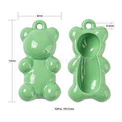 10Pcs 10 Colors Spray Painted Brass Pendants&nbsp;KK-LS0001-55