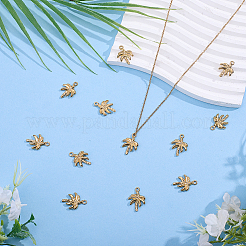 12Pcs 304 Stainless Steel Pendants&nbsp;STAS-HY0002-12