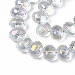 Electroplate Glass Beads Strand&nbsp;X-EGLA-S188-22-B03
