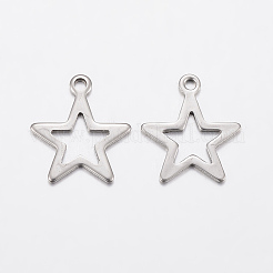 Tarnish Resistant 304 Stainless Steel Charms&nbsp;X-STAS-L200-47P