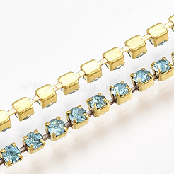 Brass Claw Chain Stretch Bracelets&nbsp;BJEW-T010-02G-10
