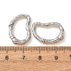 Hammered Brass Spring Gate Rings&nbsp;KK-CBA90BB-04P