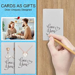 30Pcs Rectangle Paper One Pair Earring Display Cards with Hanging Hole&nbsp;DIY-YW0008-55A