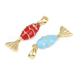 Brass Micro Pave Cubic Zirconia Charms&nbsp;KK-C250-02B