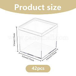 42Pcs Transparent Acrylic Display Cases&nbsp;CON-DC0001-19