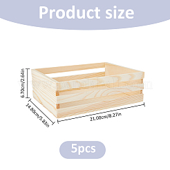 Wood Storage Basket&nbsp;AJEW-WH0696-752