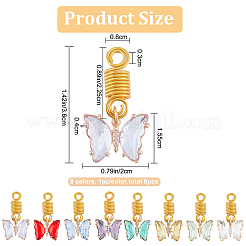 Aluminum Hair Dreadlocks Braiding&nbsp;HJEW-AB00034