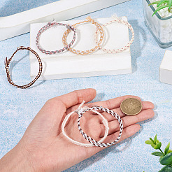 6Pcs 6 Colors Bohemian Cotton Cord Braided Bracelets&nbsp;BJEW-TA0001-28
