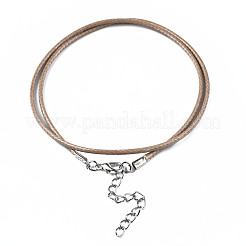 Waxed Cord Necklace Making&nbsp;NCOR-T003-02
