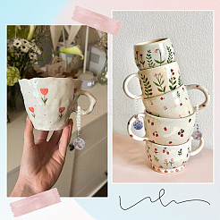Wood Flat Round Blank Cup Charms&nbsp;DIY-SP0001-50