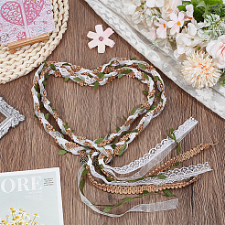 Macrame Polyester Cord Wrist Corsages for Wedding&nbsp;HJEW-OC00331