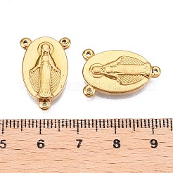 Ion Plating(IP) 201 Stainless Steel Rosary Center Connector Charms&nbsp;STAS-T064-46G