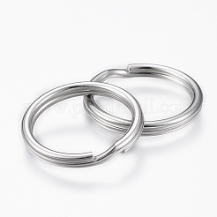Tarnish Resistant 304 Stainless Steel Split Key Rings&nbsp;X-STAS-P178-0.8x8mm-P