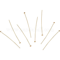 Brass Flat Head Pins&nbsp;KK-BC0004-01-0.7x45
