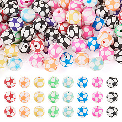 100Pcs Sports Theme Handmade Polymer Clay Beads&nbsp;CLAY-TA0002-16