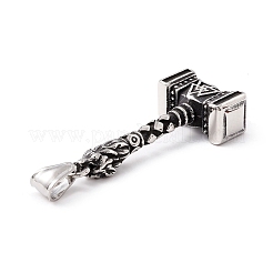 Tibetan Style 304 Stainless Steel Pendants&nbsp;STAS-P305-26AS