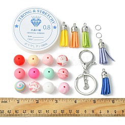 DIY Beaded Phone Charms Straps Keychain Making Kit&nbsp;DIY-FS0005-39B