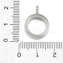 304 Stainless Stee Locket Pendants&nbsp;STAS-S132-16P-01