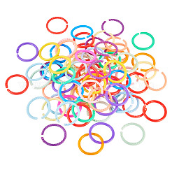 140Pcs 14 Styles Plastic Twisted Loose Leaf Book Binder Hinged Rings&nbsp;FIND-TA0008-26