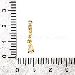 Brass Micro Pave Cubic Zirconia Pendants&nbsp;KK-B152-27A-G