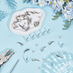 30Pcs Alloy Spikes Screwback Studs&nbsp;FIND-GF0009-56P