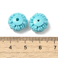 Synthetic Coral Dyed Carved Beads&nbsp;CORA-H004-02A