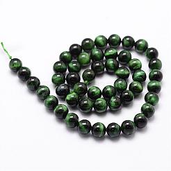 Natural Tiger Eye Bead Strands&nbsp;G-D840-54-6mm-01