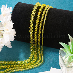 4 Strands 4 Styles Transparent Glass Bead Strands&nbsp;GLAA-TA0002-56B