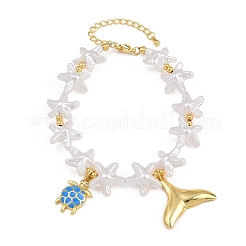 Ocean Brass Enamel Charm Bracelets for Women&nbsp;KK-CBA68DA-15A-G