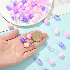 120Pcs 4 Styles ABS Plastic Imitation Pearl European Beads&nbsp;FIND-SC0019-28A