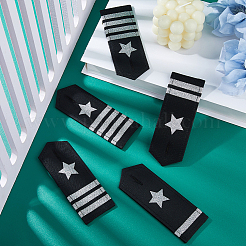 4 Pairs 4 Styles Polyester Epaulettes&nbsp;DIY-FH0008-99B