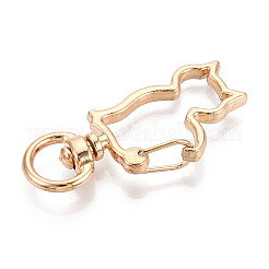 Alloy Swivel Snap Hook Clasps&nbsp;PALLOY-T090-82KCG