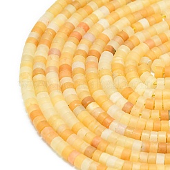 Natural Topaz Jade Beads Strands&nbsp;G-P575-B06-4x2mm