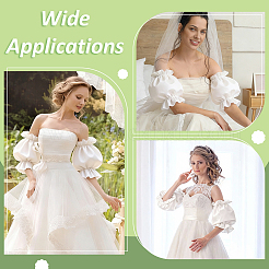 Polyester Bridal Sleeves for Women&nbsp;AJEW-WH0696-593