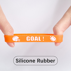 35Pcs 5 Colors Silicone Cord Bracelet Wristband&nbsp;BJEW-GF0001-31C