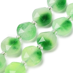 Dyed Natural White Jade Beads Strands&nbsp;G-C116-A181-01B