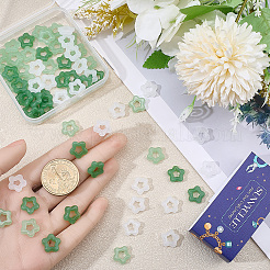90Pcs 3 Colors Glass Imitation Jade Button Pendants&nbsp;DIY-SC0032-65