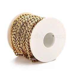 PVD Vacuum Plating 304 Stainless Steel Cuban Link Chains&nbsp;CHS-K016-02A-G