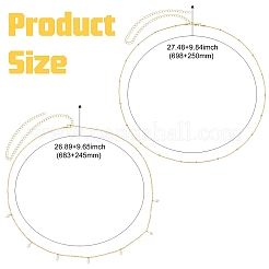 2Pcs Alloy Snake Chain Chain Belts Sets&nbsp;AJEW-CJC0015-005