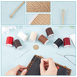 9 Rolls 9 Colors Round Waxed Polyester Cord&nbsp;YC-PH0002-41