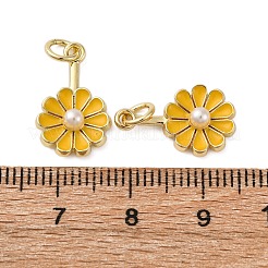 Brass Enamel Pendants&nbsp;KK-S525-08G