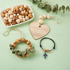 Unfinished Natural Wood Beads&nbsp;WOOD-TA0002-41-LF