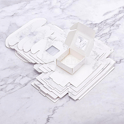 24Pcs 6 Styles Paper with PVC Candy Boxes&nbsp;CON-BC0002-14B