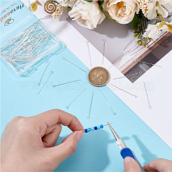 100Pcs Brass Eye Pins&nbsp;KK-BBC0024-76E