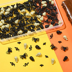 200Pcs 5 Styles Halloween Theme Resin Cabochons&nbsp;AJEW-SP0002-93